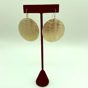 Gold Disc Earrings - BRAND NEW NEVER WORN